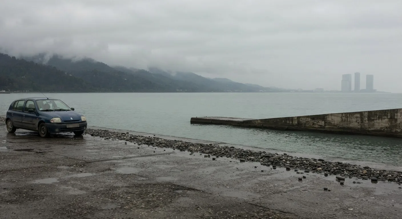 Droga i krajobraz w Batumi, Gruzja
